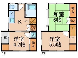 西小松川町戸建の物件間取画像